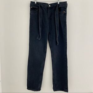 Zara Straight Paperbag Jeans